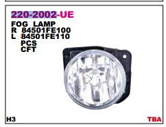 Luz antiniebla izquierda para Subaru Legacy (B13)