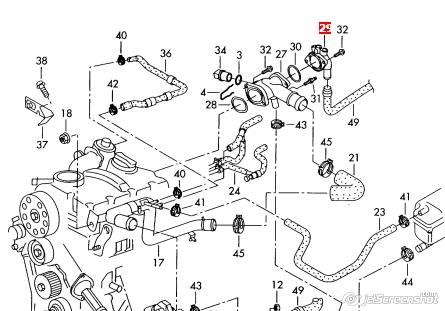 Comprar 038121144A VAG Brida del sistema de refrigeración (triple unión)