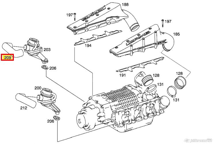 Tubo De Aire A1132381082 Mercedes