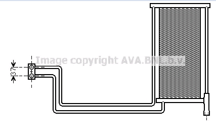 Radiador Enfriador De La Transmision/Caja De Cambios BW3368 AVA