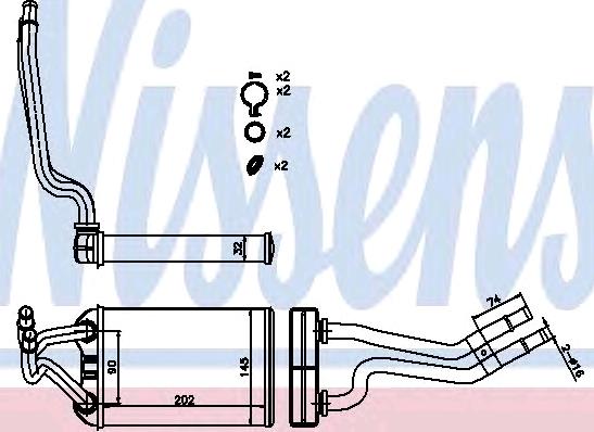 Radiador de calefacción Nissens 70980 precio, desde 58,25 EUR