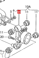 8E0505435L VAG Mangueta trasera izquierda