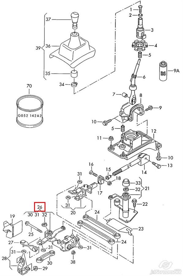 Soporte Caja De Cambios Palanca selectora 111341 Hans Pries (Topran)