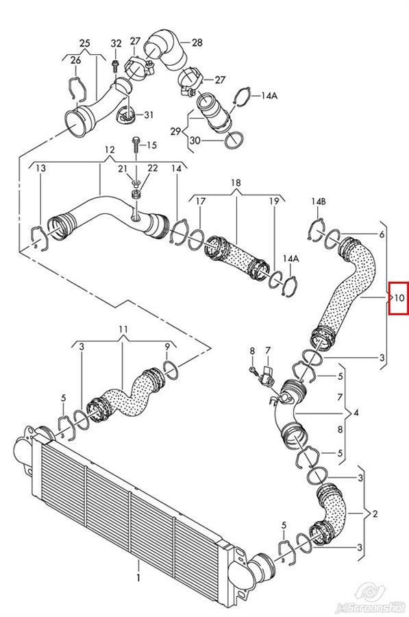 Comprar DCW039TT Thermotec Tubo intercooler