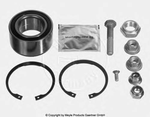 Cojinete de rueda delantero 1004980035 Meyle