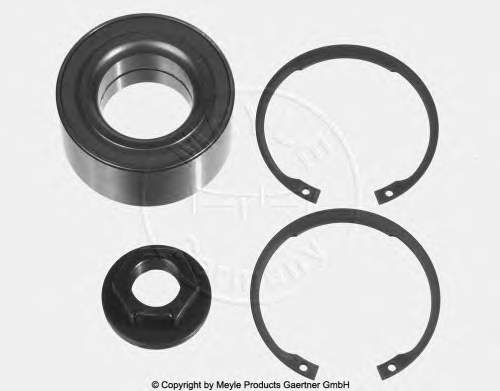Cojinete de rueda delantero 7145020004 Meyle