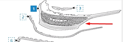 68103934AC Chrysler Calandra