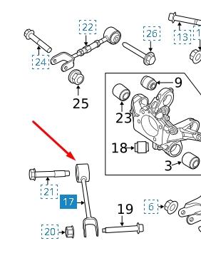 Barra de dirección, eje trasero BB5Z5500A Ford