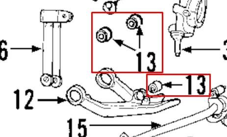 4670457aa Chrysler silentblock de suspensión delantero inferior