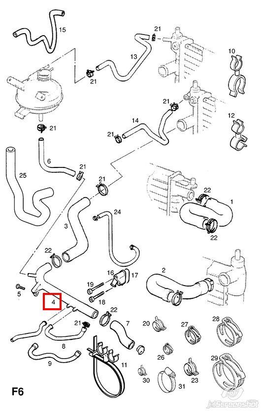 01-3013360097-A Dello/Automega tubería de radiador arriba