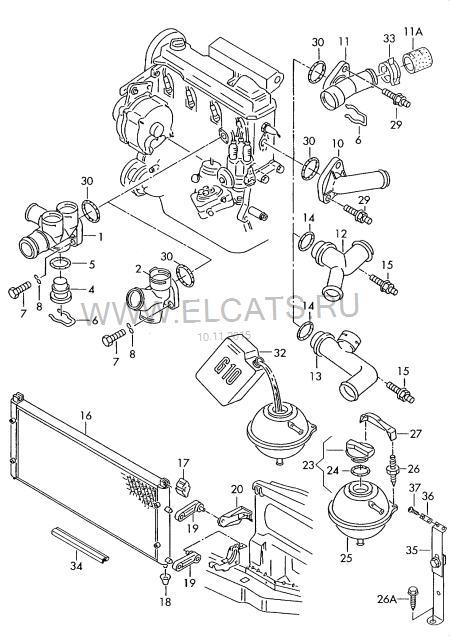 107613756 Hans Pries (Topran) brida del sistema de refrigeración (triple)