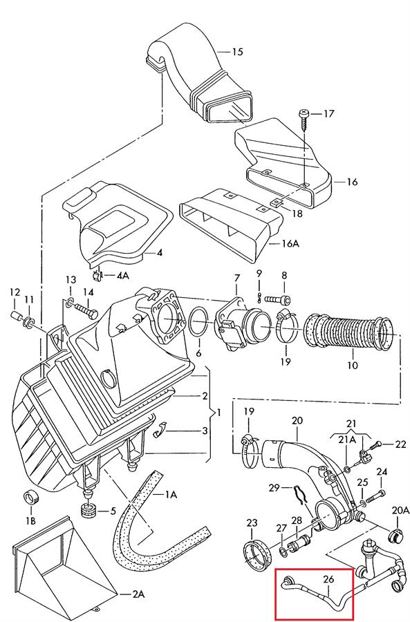 2380015 Metzger tubo de ventilacion del carter (separador de aceite)