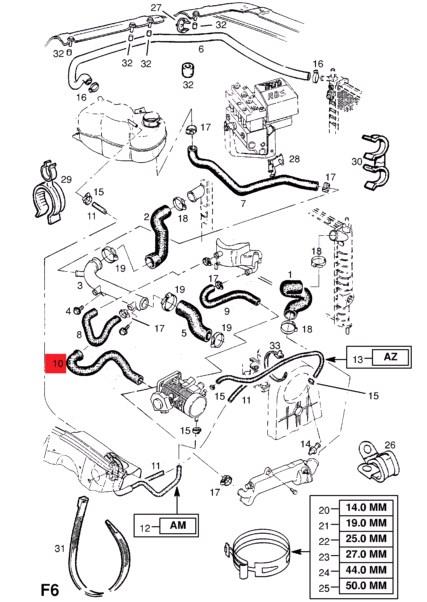 Comprar 1337465 Opel Manguera del termostato