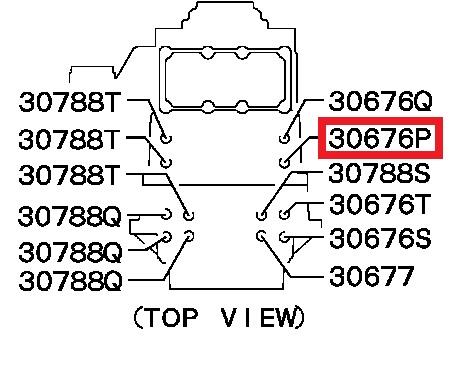 MB837106 Mitsubishi sensor de luz indicadora interruptor encendido de 2wd/4wd