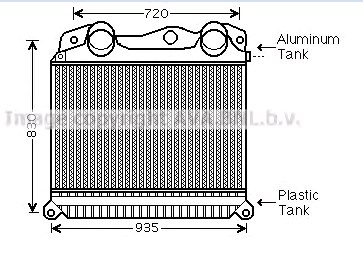 Radiador de aire de admisión 316228 Diesel Technic