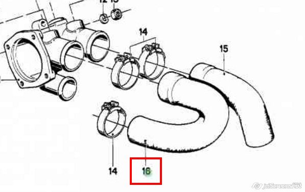 1250387 BMW manguera (conducto del sistema de refrigeración)