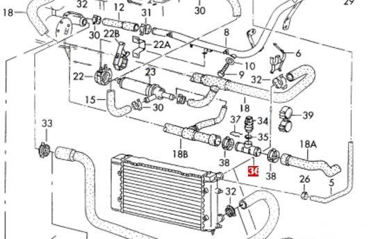 Comprar 023121174 VAG Brida del sistema de refrigeración (triple unión)
