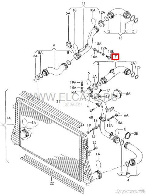Comprar DCW095TT Thermotec Tubo de salida de aire del turbocompresor