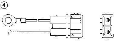 1822 NGK sonda lambda sensor de oxigeno para catalizador