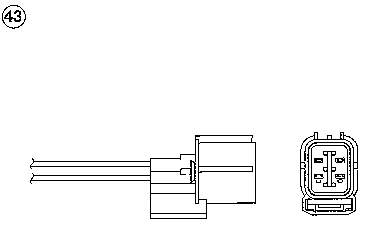 Sonda Lambda Sensor De Oxigeno Para Catalizador OZA421H1 NGK