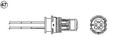 0482 NGK sonda lambda, sensor de oxígeno antes del catalizador izquierdo