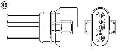 0259 NGK sonda lambda sensor de oxigeno para catalizador