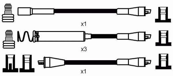 Juego de cables de encendido 0796 NGK