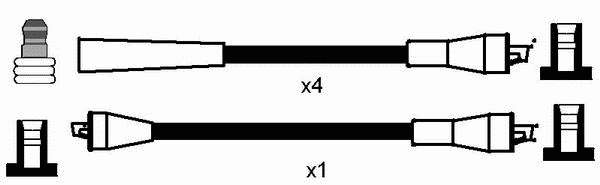 Juego de cables de encendido 7379 NGK