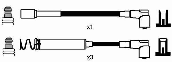 Juego de cables de encendido 0833 NGK