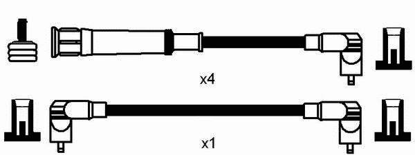Juego de cables de bujias NGK 0575 precio, desde 46,44 EUR