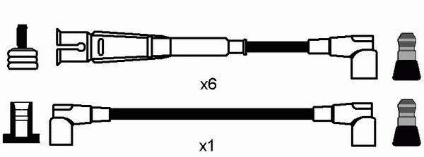 Juego de cables de encendido 0744 NGK