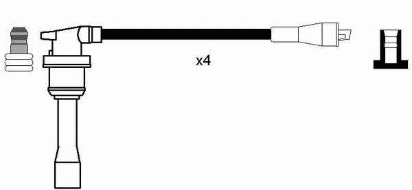 Juego de cables de encendido 0711 NGK