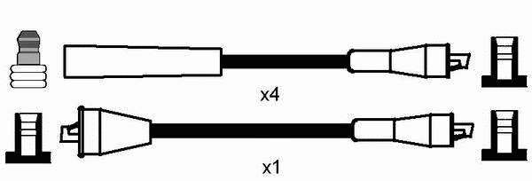 Juego de cables de encendido 0678 NGK