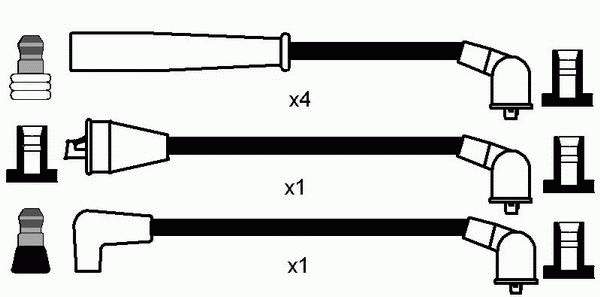 Juego de cables de encendido 0714 NGK