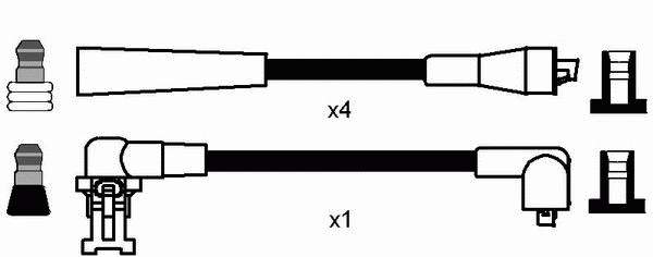 Juego de cables de encendido 8487 NGK