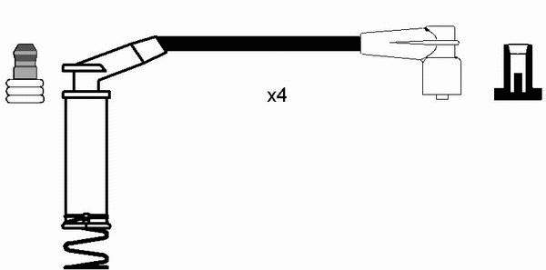 Cables de encendido NGK 0804