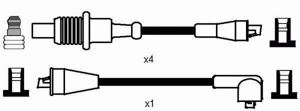 Juego de cables de encendido 8182 NGK