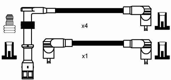 Juego de cables de encendido 0970 NGK