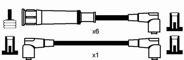 Juego de cables de encendido 0567 NGK