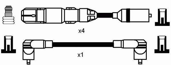 Comprar 7318 NGK Cable de bujía