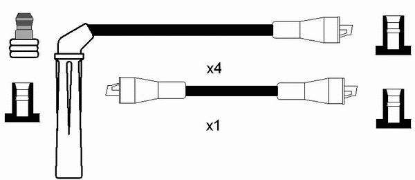 Juego de cables de encendido 8200 NGK