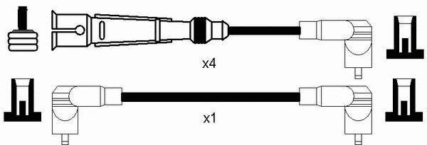 8618 NGK juego de cables de encendido