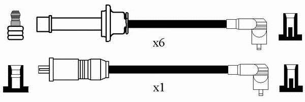 Juego de cables de encendido 0520 NGK