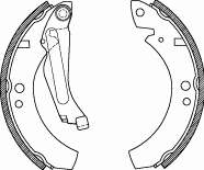 Zapatas de frenos de tambor traseras 402300 Remsa