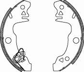 Zapatas de frenos de tambor traseras 404400 Remsa