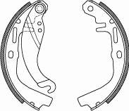 4065.00 Remsa zapatas de frenos de tambor traseras