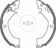 Zapatas de frenos de tambor traseras 415700 Remsa