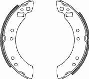 425300 Remsa zapatas de frenos de tambor traseras