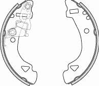 4303.00 Remsa zapatas de frenos de tambor traseras