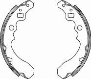 4390.00 Remsa zapatas de frenos de tambor traseras